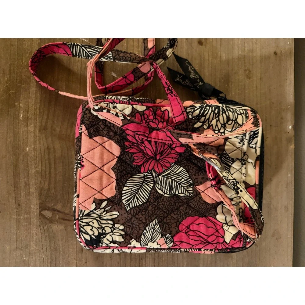 Vera Bradley Night and Day Floral Quilted Cotton Crossbody Bag Wallet Purse